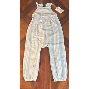 Jessica Simpson Cotton And Lace Romper Overalls Size 24 Months